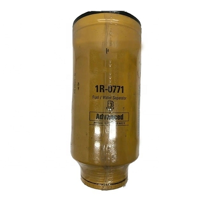 1R0771 Partes de excavadoras de filtro Separador de agua de combustible para motores diesel 1R0769 Papel de filtro