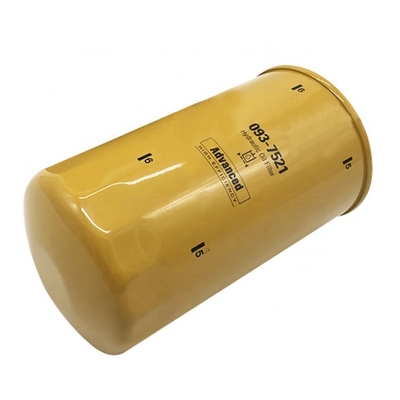 Filtro hidráulico de aceite de papel de fibra de hierro 093-7521 para excavadora CAT 312D 320D 323D2L