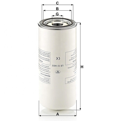 LB-13145/3 P782909 1626832100 575000101 R12101 Filtro de separador de aire y aceite para compresor