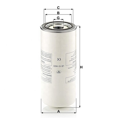 Separador de aceite de aire de 140*305mm Elemento de filtro para compresor de tornillo LB131453 P782909 A10525274
