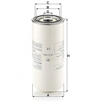 Filtro separador de aire y aceite para compresor de aire LB-13145/3 P782909 OV 6076 OAS99047