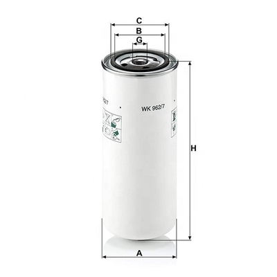 Después del servicio de apoyo en línea Hydwell Industrial Spin-on Filtro de combustible Wdk962/12 con buena