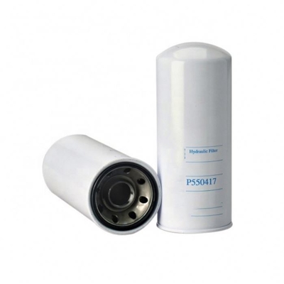 Número de parte P550417 Filtro de aceite hidráulico blanco giratorio para piezas de motores de alimentación hidráulica