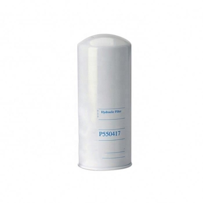 Número de parte P550417 Filtro de aceite hidráulico blanco giratorio para piezas de motores de alimentación hidráulica