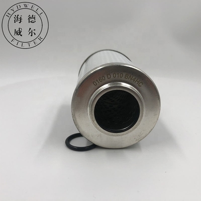 Trabajos de construcción Cartucho hidráulico Elemento de filtro de aceite 0160D020BN4HC 0160D010BN4HC