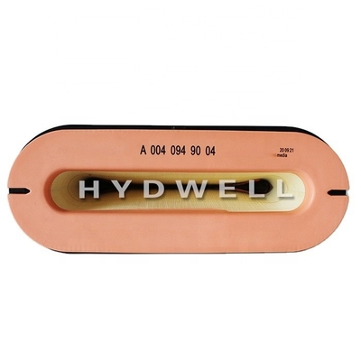 Hydwell A0040949004 Elementos de filtro de aire hechos de vidrio de filber para camiones con motor diesel