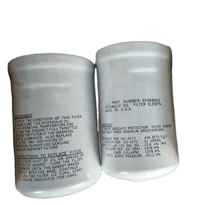Elementos de filtro de aceite hidráulico 254686A2 para máquinas agrícolas, tractores Minería de energía