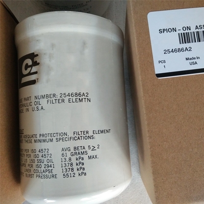 Elementos de filtro de aceite hidráulico 254686A2 para máquinas agrícolas, tractores Minería de energía