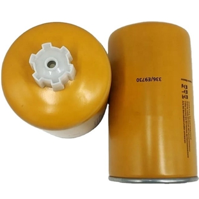 Elemento de filtro de combustible 336/E9730 FS19657 5292575 para tractores hechos de papel de filtro y hierro