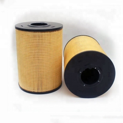1R0726 Partes de motores de camiones Elemento de filtro de aceite lubricante LF557500 con papel filtro y hierro