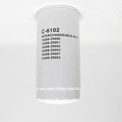 Partes de motores de camiones C-6102 Elemento de filtro de aceite lubricante con tecnología de filtración avanzada