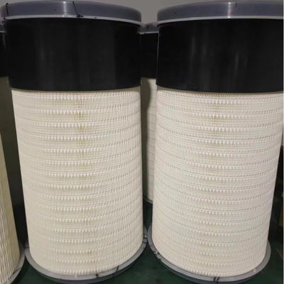 N o OE PU2750 PU2751 208*412 mm Elemento de filtro de aire para partes de motores de excavadoras y tractores