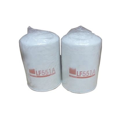 LF551A Filtro de aceite de lubricante de flujo completo para máquinas de construcción