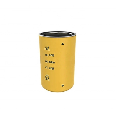 4t6788 Partes de excavadoras Filtro de aceite de motor hidráulico con motor modelo 4P10 y 100% -