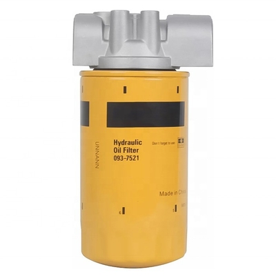 Filtro hidráulico de aceite de papel de fibra de hierro 093-7521 para excavadora CAT 312D 320D 323D2L