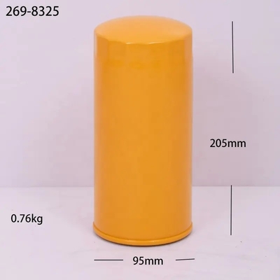 269-8325 Partes de motores de excavadoras Elemento de filtro de aceite de lubricante giratorio con papel de filtro de hierro