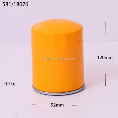 OE NO. 581/18076 Partes del motor del camión Hydwell Spin-On Lubricante, elemento de filtro de aceite SO 11020 58118076 581/18076