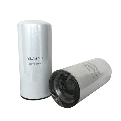 Elementos de filtro de aceite lubricante con papel de filtro Material de hierro y NO. de la OE 26320-84300