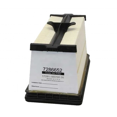 DBA5307 Ensamblaje de filtros de aire de camión de rendimiento con filtro de elementos de papel de fibra de vidrio
