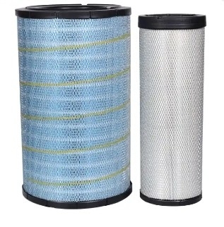 Otros filtros de aire de fibra de vidrio p777868 p777869 para camiones pesados