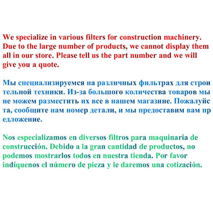 Elemento de filtro de combustible de rotación para RE523236 RE525523 RE520906 RE541746 Otros accesorios para automóviles