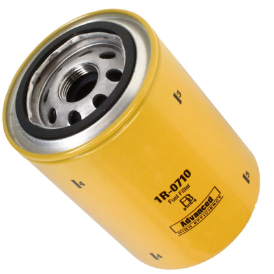 Filtro de combustible para excavadoras 1R0710 con el número de referencia 1R-0710 y papel de filtro