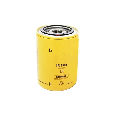 Filtro de combustible para excavadoras 1R0710 con el número de referencia 1R-0710 y papel de filtro
